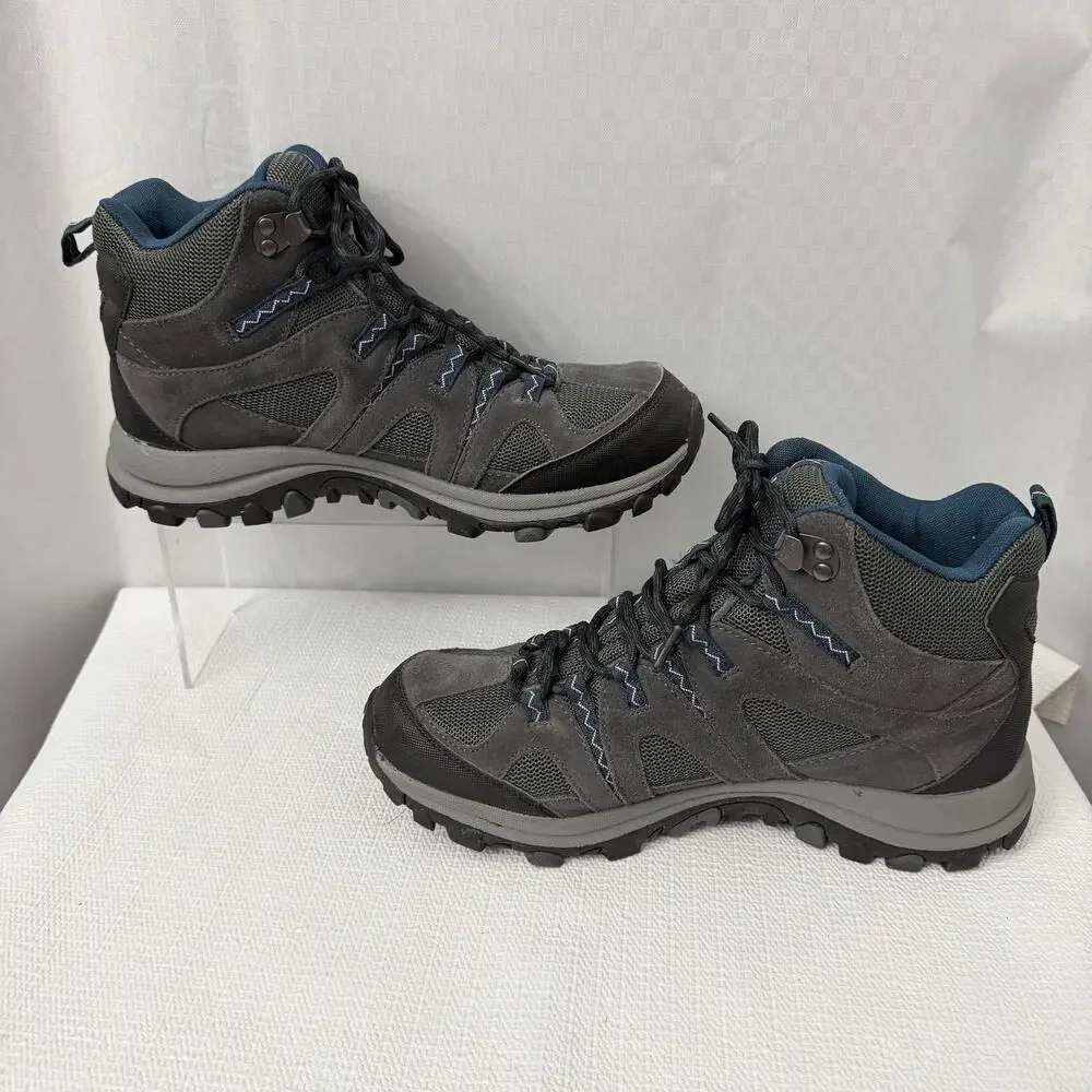 Merrell Boots Mens Size 9 Waterproof Hiking Castle Rock Dark Denim